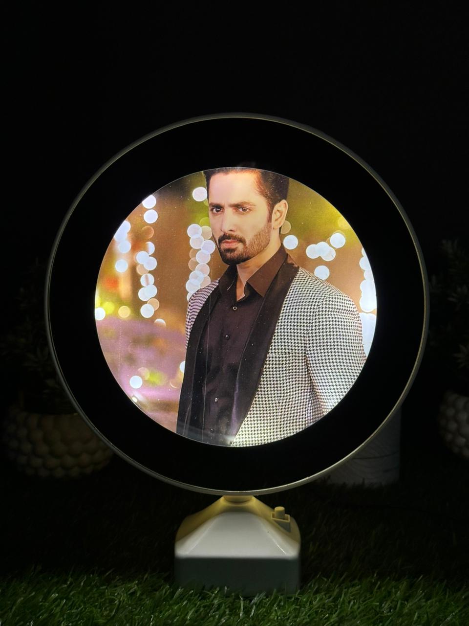 Personalized LED Round Photo Lamp – Custom Picture With Light