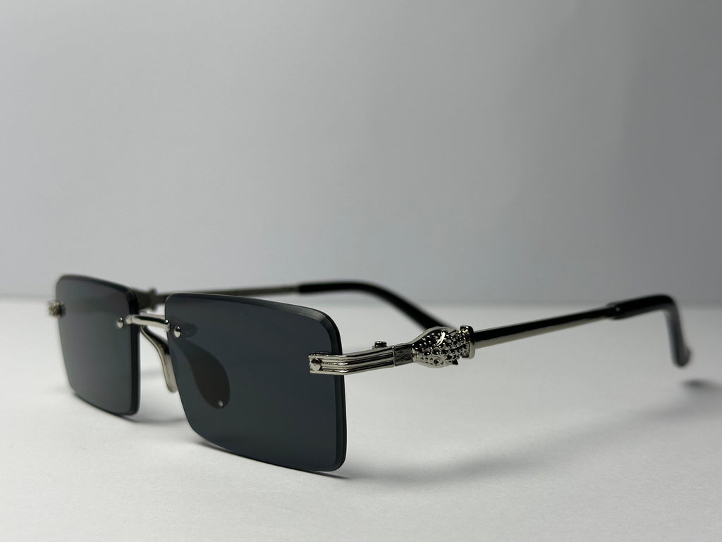 KARAN AUJLA STYLE RIMLESS  GLASSES BLUE SHADE