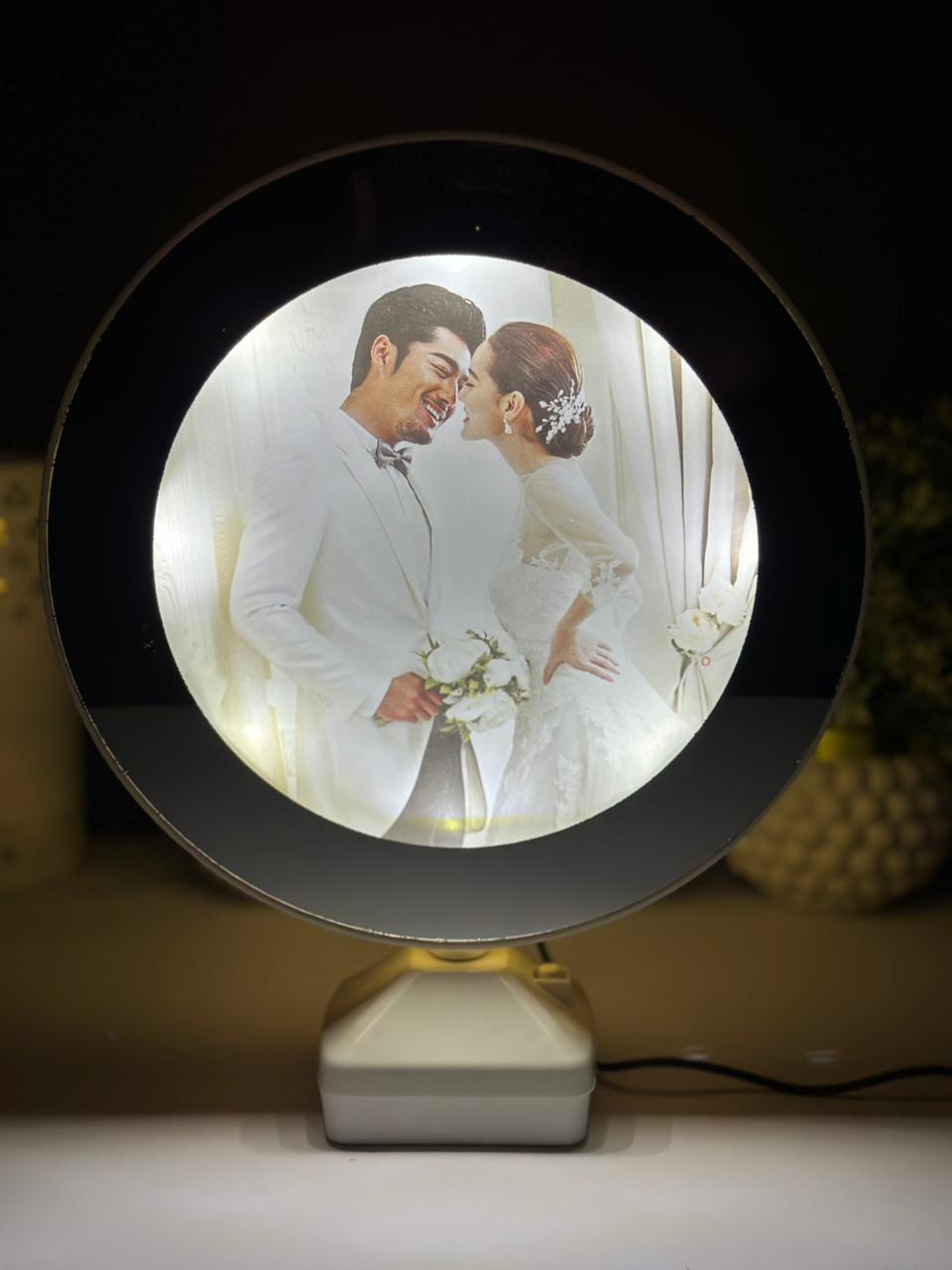 Customize Circle 3D Photo Lamp